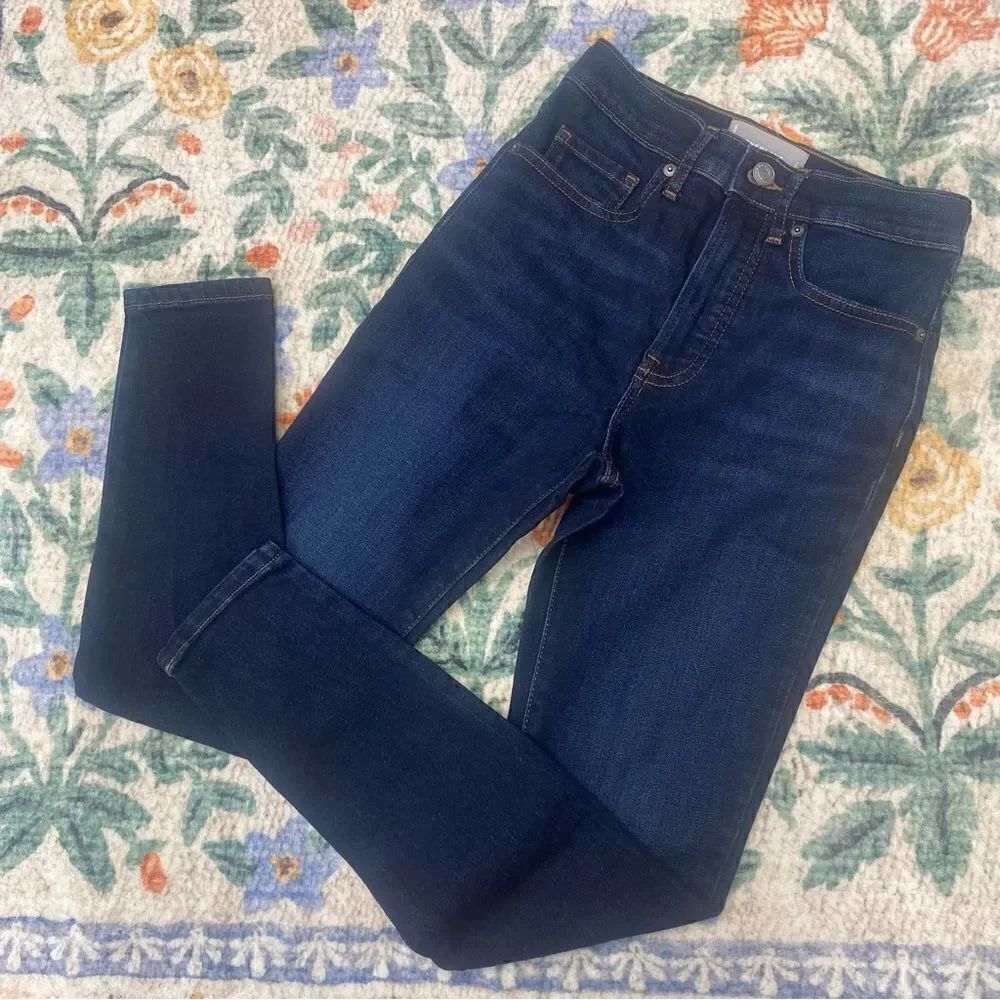Everlane The High Rise Skinny Jeans Dark Wash Size 24 Ankle